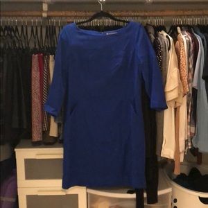 Royal blue shift dress